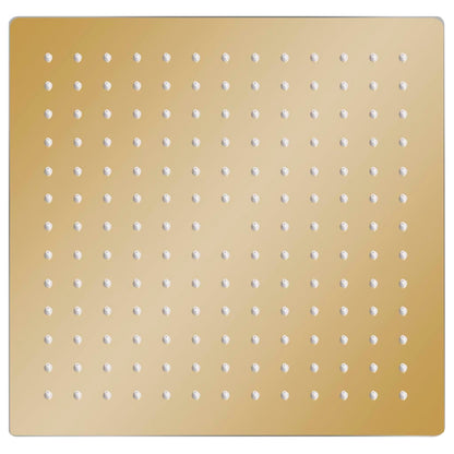 Cabeça de chuveiro quadrada 30x30 cm aço inoxidável dourado