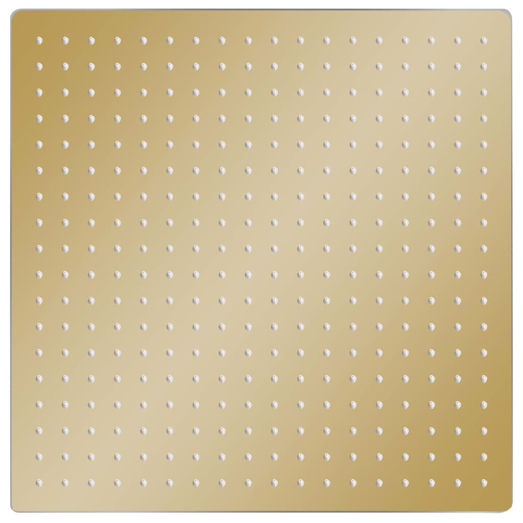 Cabeça de chuveiro quadrada 50x50 cm aço inoxidável dourado