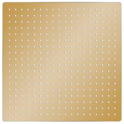 Cabeça de chuveiro quadrada 50x50 cm aço inoxidável dourado