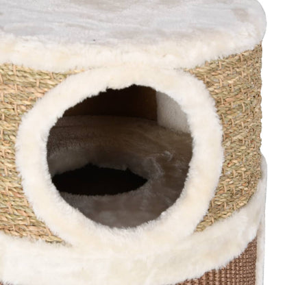 Barril arranhador para gatos 60 cm erva marinha