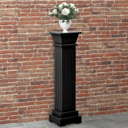 Suporte p/ plantas pilar quadrado 17x17x66 cm MDF preto