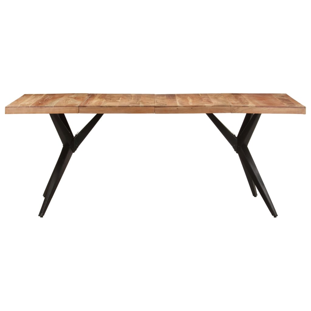 Mesa de jantar 200x90x76 cm madeira de acácia maciça