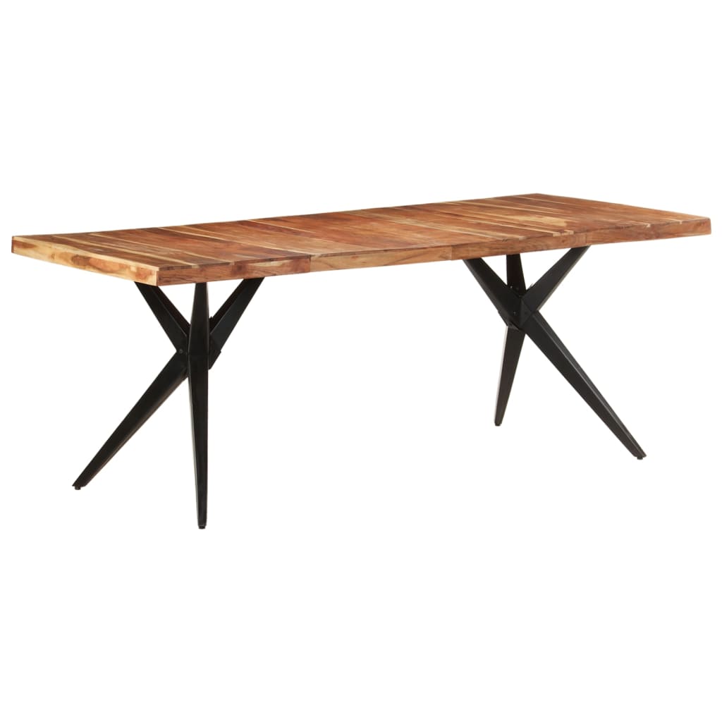 Mesa de jantar 200x90x76 cm madeira de acácia maciça