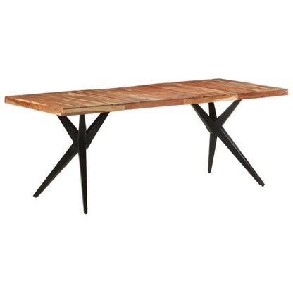 Mesa de jantar 200x90x76 cm madeira de acácia maciça