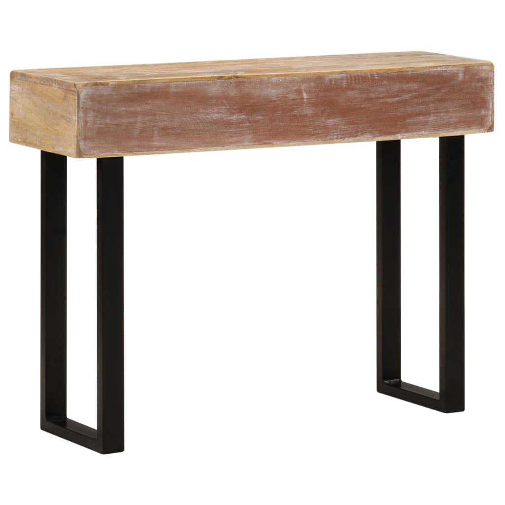 Mesa consola 100x30x75 cm madeira de mangueira maciça