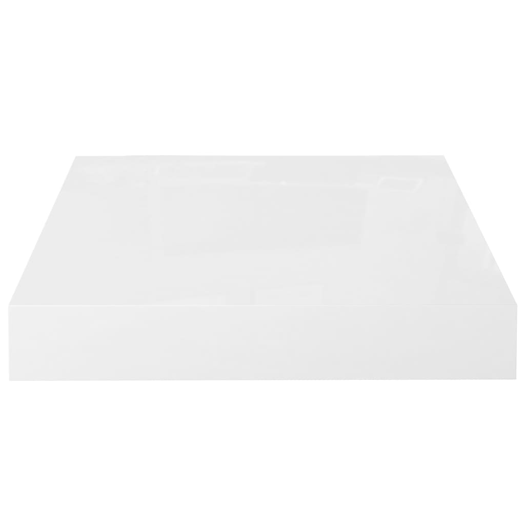 Prateleiras de parede suspensas 2 pcs 23x23,5x3,8cm MDF branco