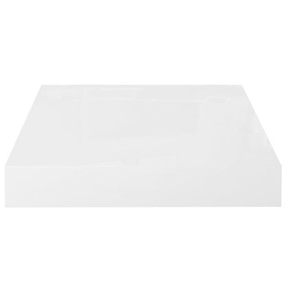 Prateleiras de parede suspensas 2 pcs 23x23,5x3,8cm MDF branco