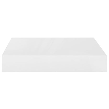 Prateleiras de parede suspensas 2 pcs 23x23,5x3,8cm MDF branco