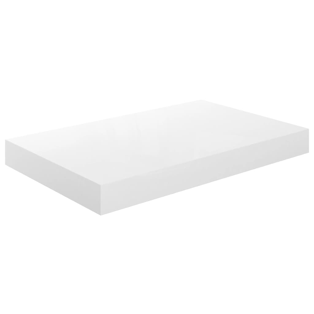 Prateleiras de parede suspensas 2 pcs 40x23x3,8cm MDF branco