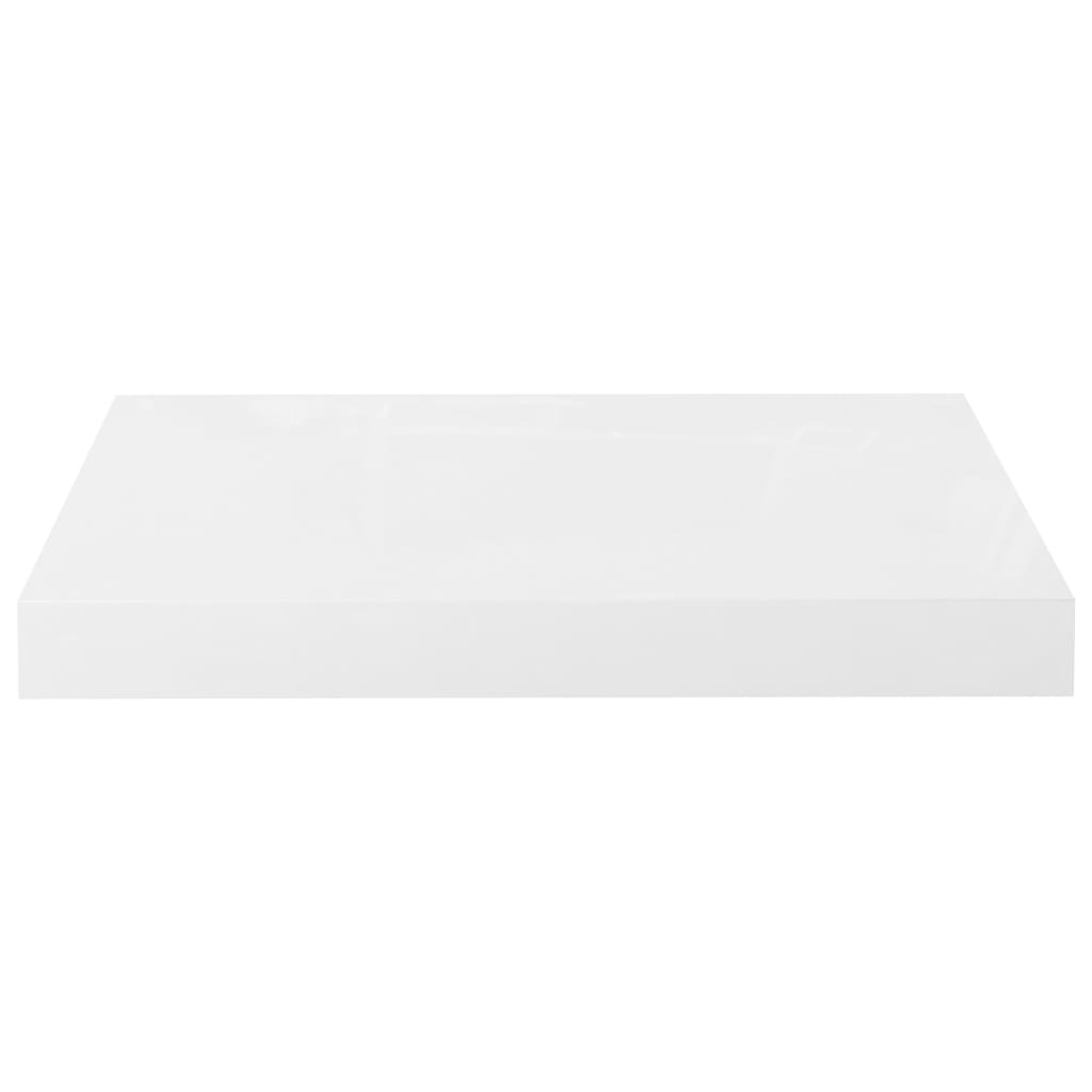 Prateleiras de parede suspensas 2 pcs 40x23x3,8cm MDF branco