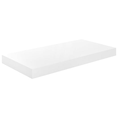 Prateleiras de parede suspensas 2 pcs 50x23x3,8cm MDF branco