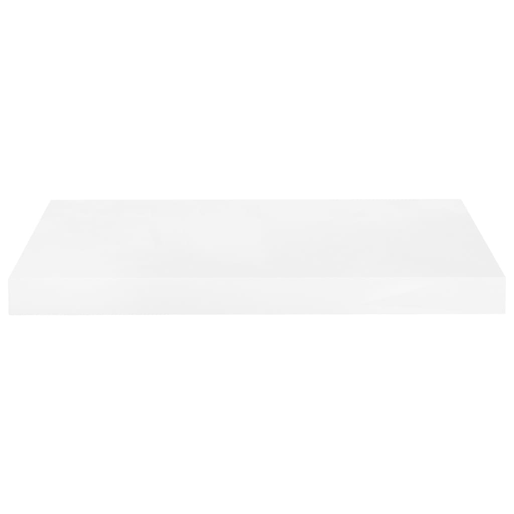 Prateleiras de parede suspensas 2 pcs 50x23x3,8cm MDF branco