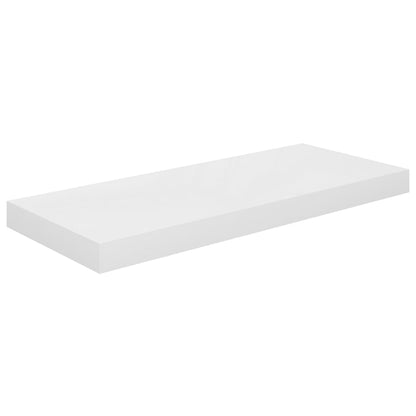 Prateleiras de parede suspensas 2 pcs 60x23,5x3,8cm MDF branco