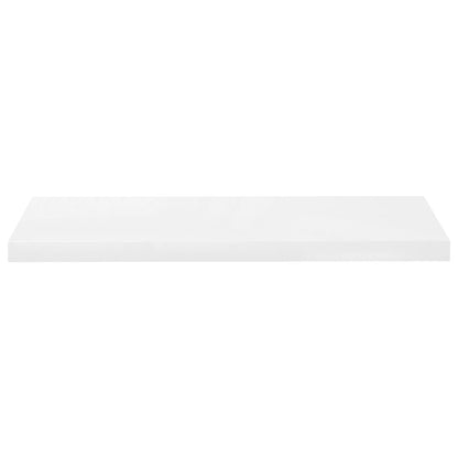 Prateleira de parede suspensa 80x23,5x3,8 cm MDF branco