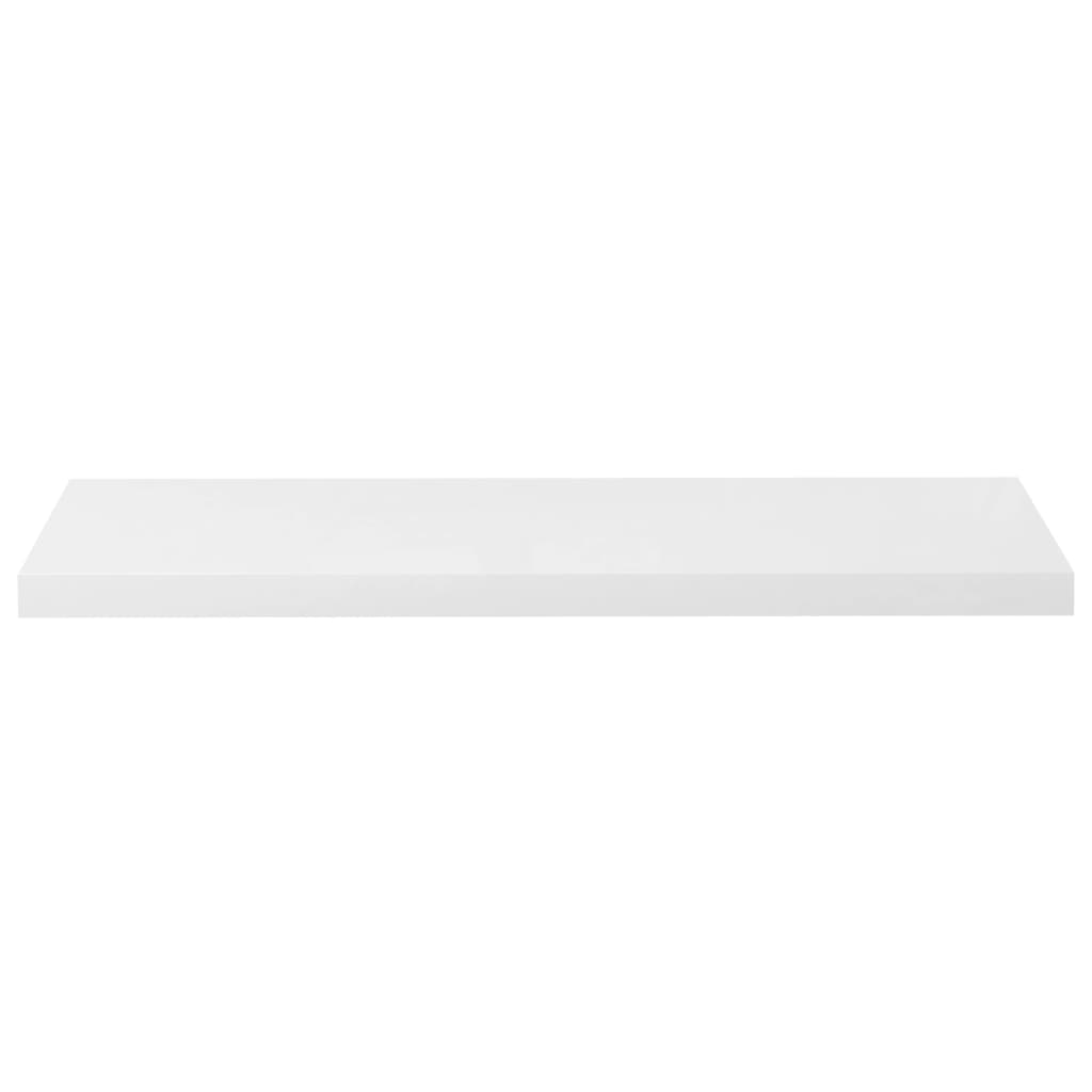 Prateleira de parede suspensa 90x23,5x3,8 cm MDF branco