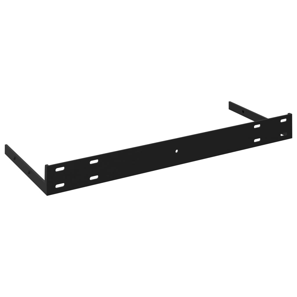 Prateleiras de parede suspensas 2 pcs 90x23,5x3,8cm MDF preto