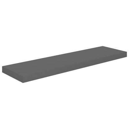 Prateleiras de parede suspensas 2 pcs 90x23,5x3,8cm MDF cinza