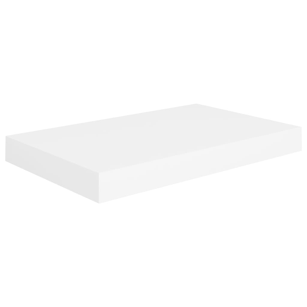 Prateleiras de parede suspensas 2 pcs 40x23x3,8cm MDF branco