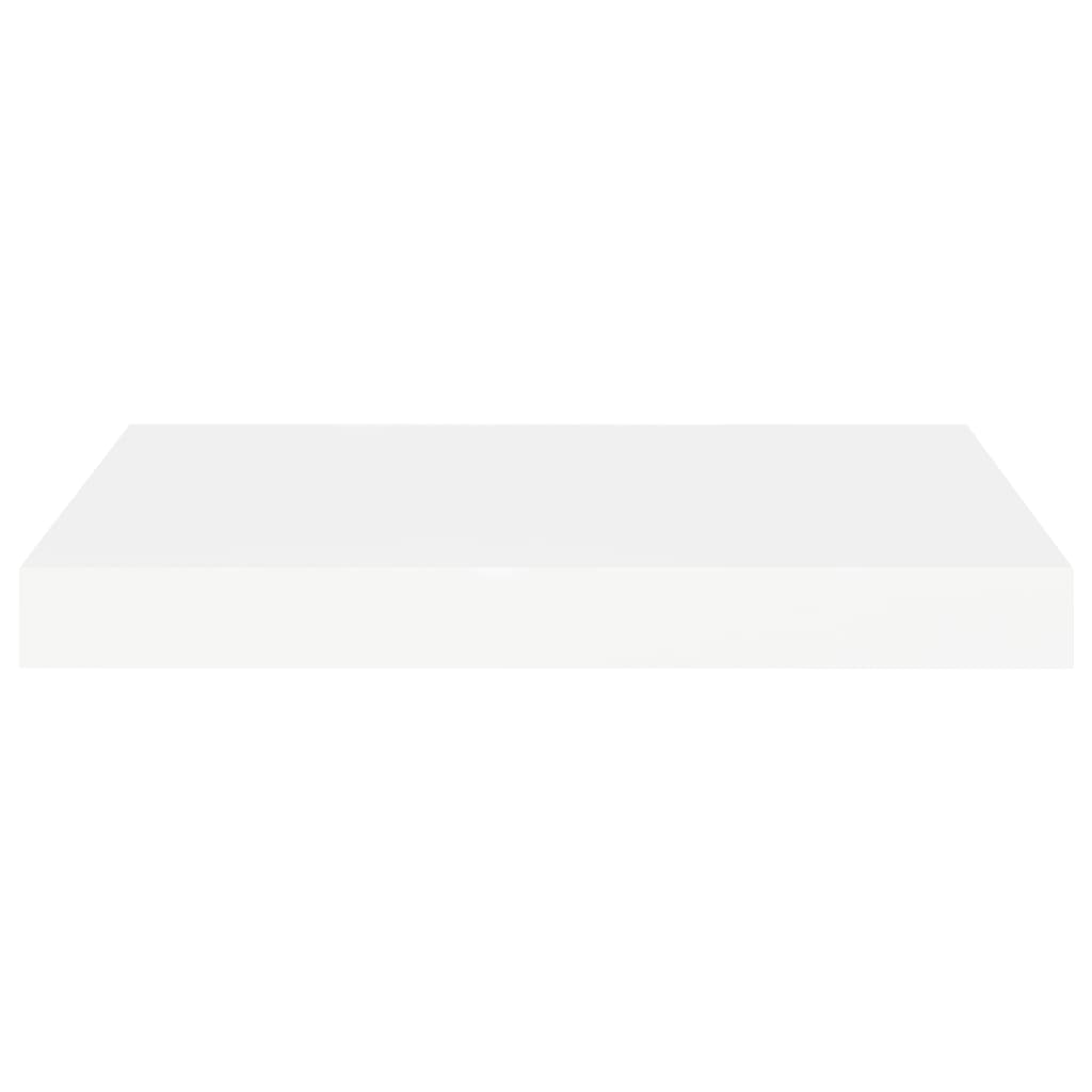 Prateleiras de parede suspensas 2 pcs 40x23x3,8cm MDF branco