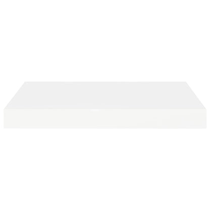 Prateleiras de parede suspensas 2 pcs 40x23x3,8cm MDF branco