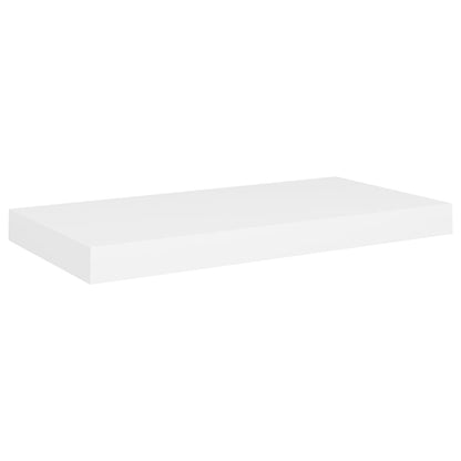 Prateleiras de parede suspensas 2 pcs 50x23x3,8cm MDF branco