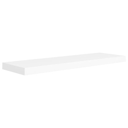 Prateleiras parede suspensas 2 pcs 80x23,5x3,8cm MDF branco