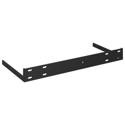 Prateleiras de parede suspensas 4 pcs 40x23x3,8cm MDF preto