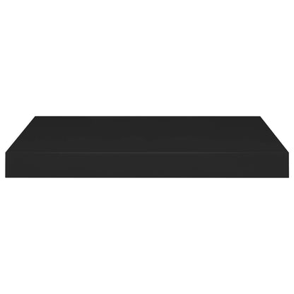 Prateleiras de parede suspensas 4 pcs 50x23x3,8cm MDF preto