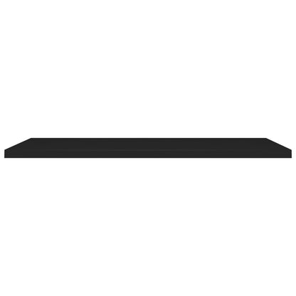 Prateleiras de parede suspensas 2 pcs 120x23,5x3,8cm MDF preto