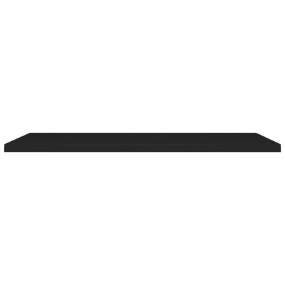 Prateleiras de parede suspensas 4 pcs 120x23,5x3,8cm MDF preto