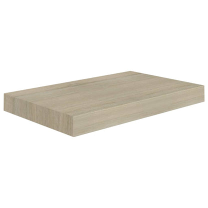 Prateleiras parede suspensas 2 pcs 40x23x3,8cm MDF cor carvalho