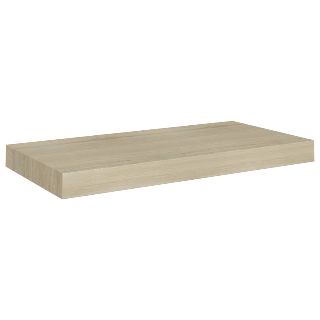 Prateleiras de parede suspensas 4 pcs 50x23x3,8cm MDF carvalho