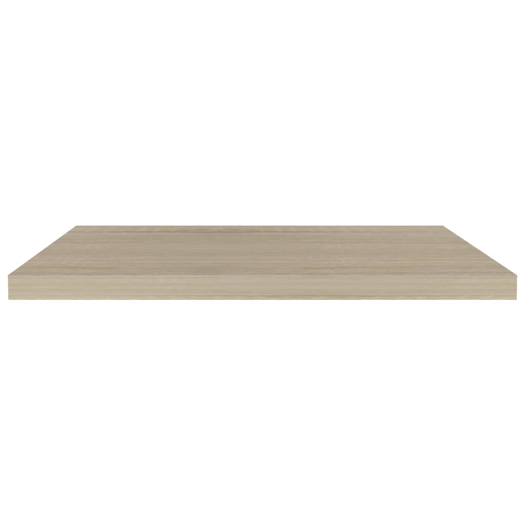 Prateleira de parede suspensa 80x23,5x3,8 cm MDF cor carvalho