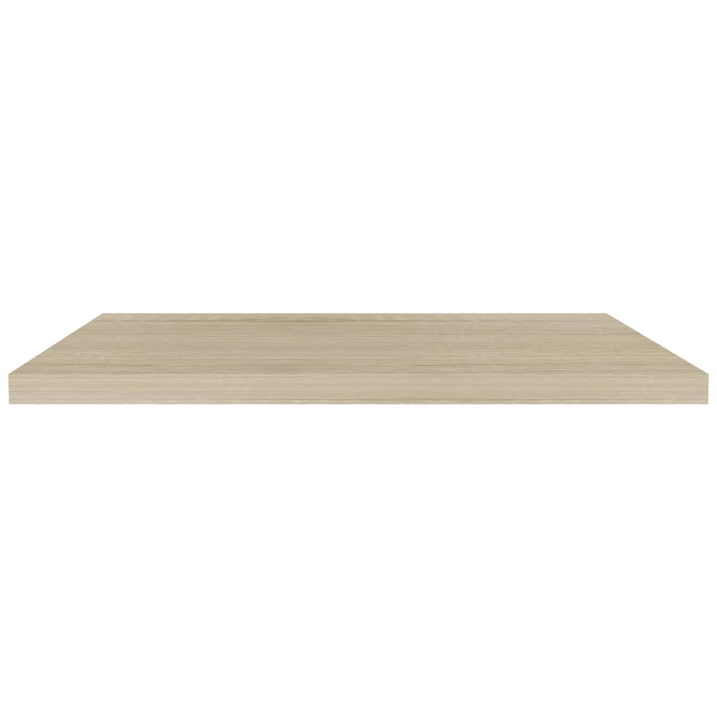 Prateleiras parede suspensas 2 pcs 90x23,5x3,8cm MDF carvalho