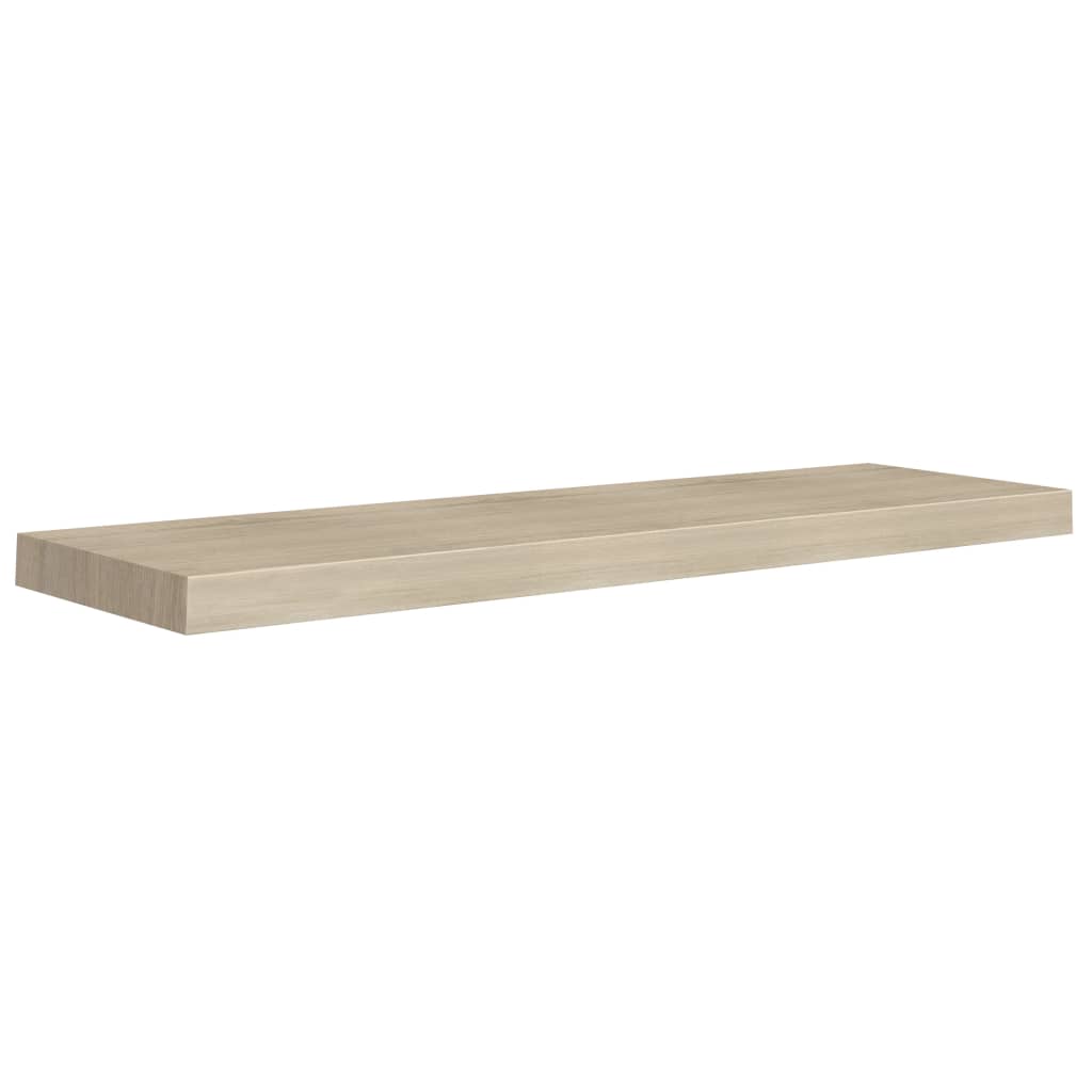 Prateleiras parede suspensas 4 pcs 90x23,5x3,8cm MDF carvalho