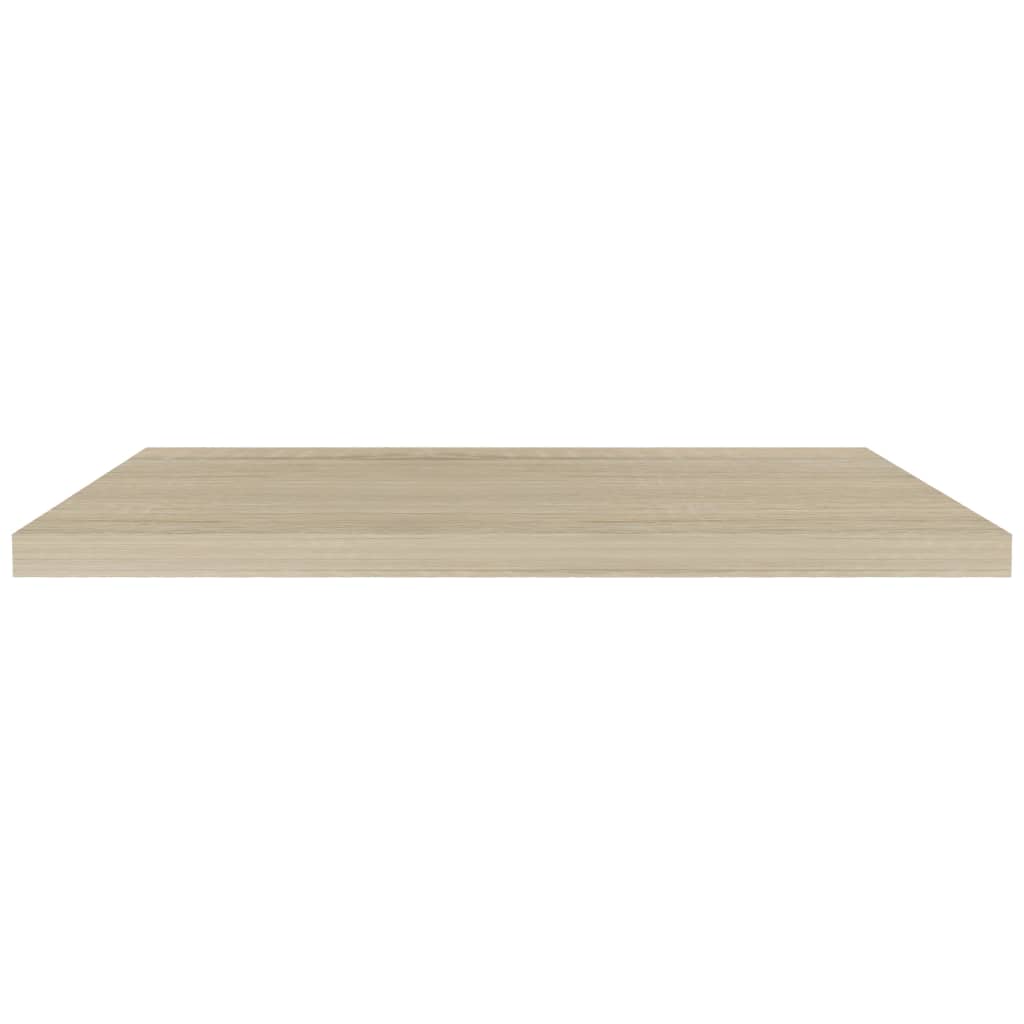 Prateleiras parede suspensas 4 pcs 90x23,5x3,8cm MDF carvalho