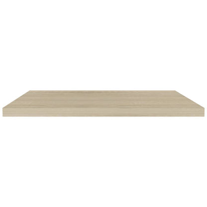 Prateleiras parede suspensas 4 pcs 90x23,5x3,8cm MDF carvalho