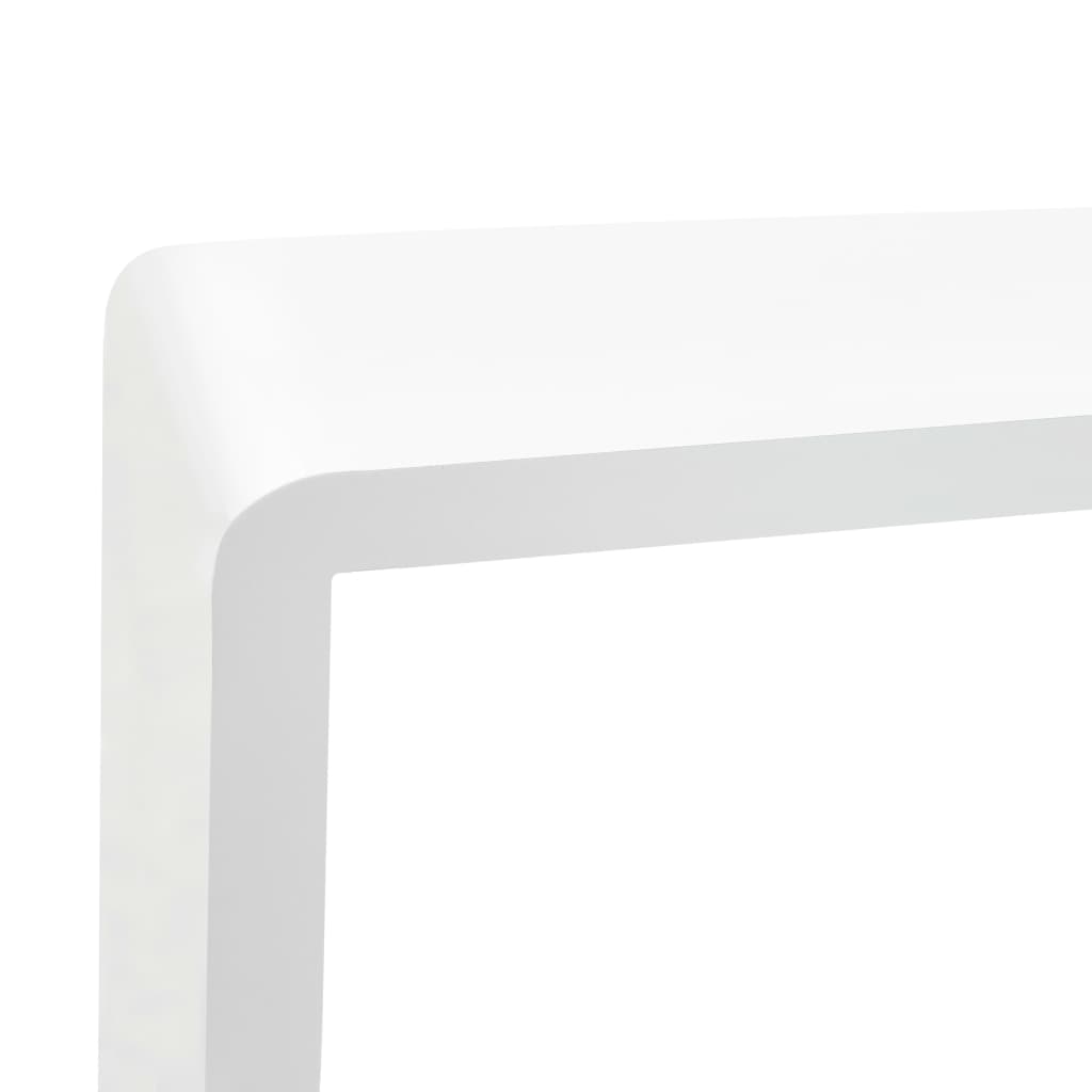 Prateleiras de parede em forma de cubo 3 pcs MDF branco