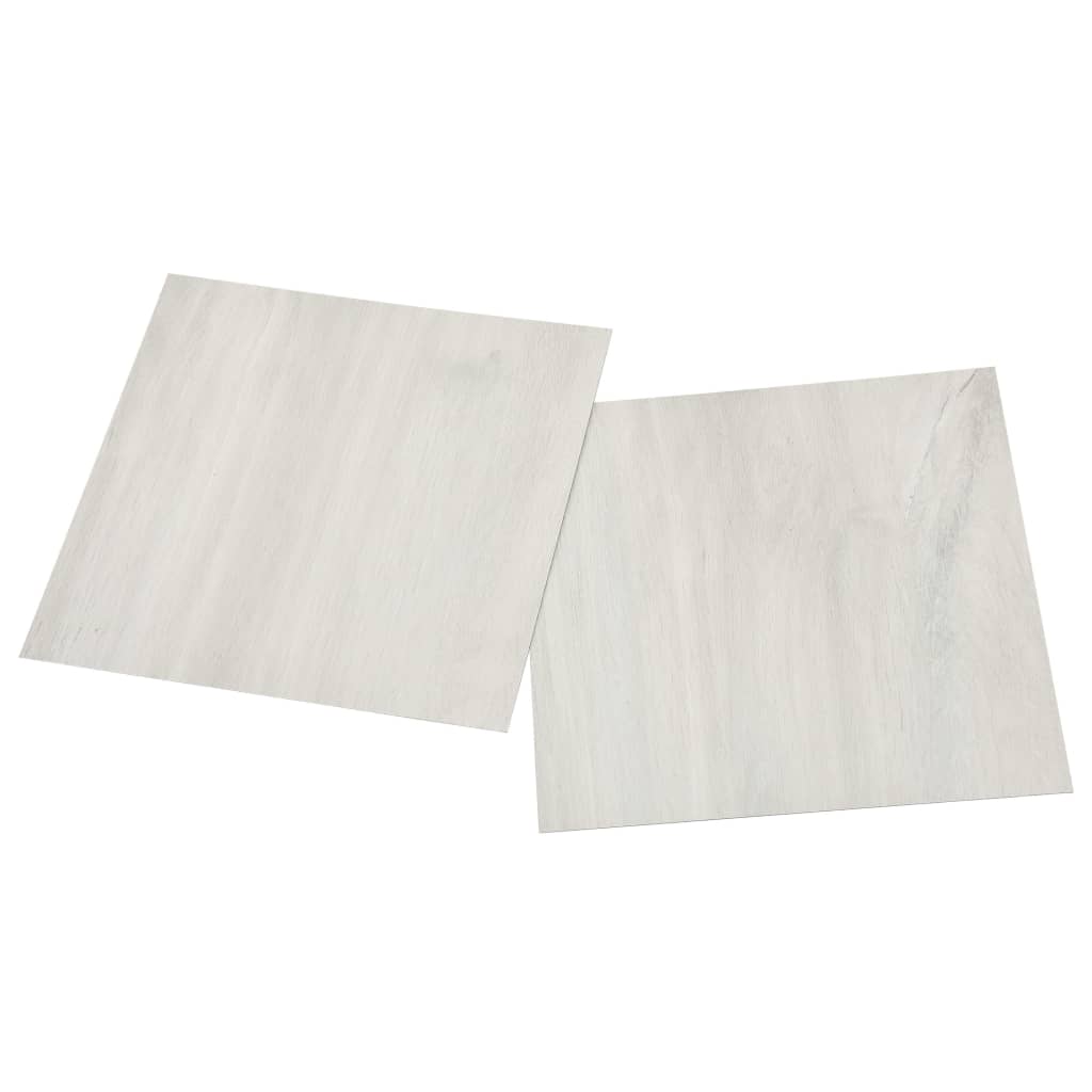 Tábuas de soalho autoadesivas 55 pcs 5,11 m² PVC creme