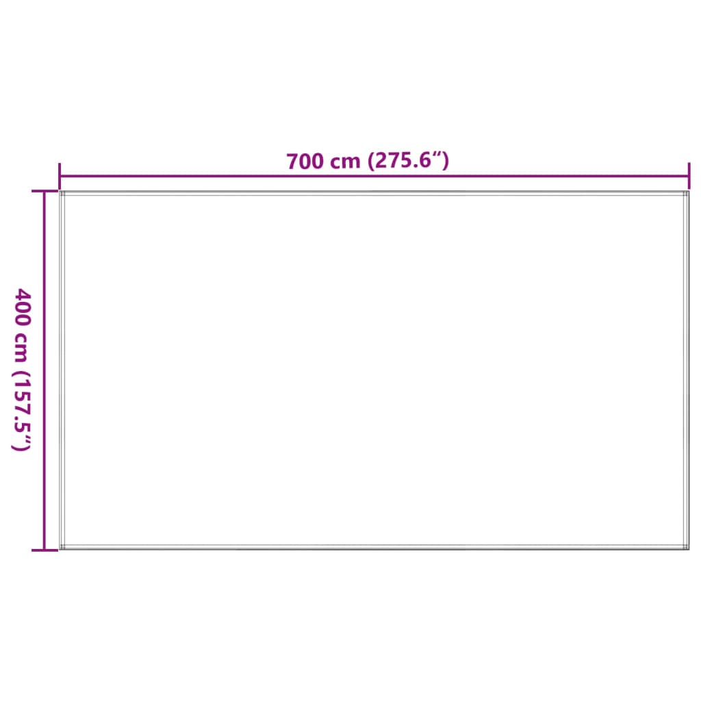 Tapete de campismo para tenda 400x700 cm antracite