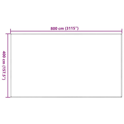 Tapete de campismo para tenda PEAD 400x800 cm antracite