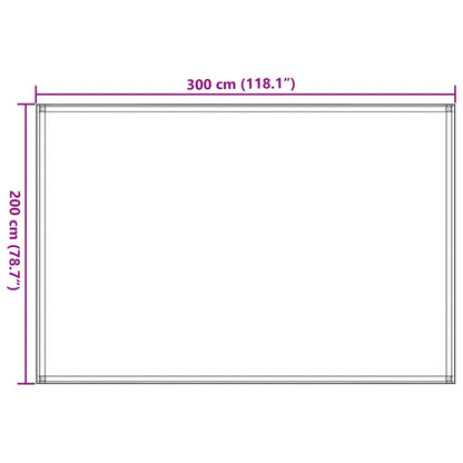 Tapete de campismo para tenda 200x300 cm verde-escuro