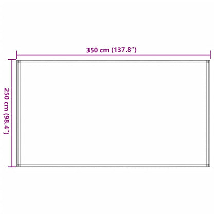 Tapete de campismo para tenda 250x350 cm verde-escuro