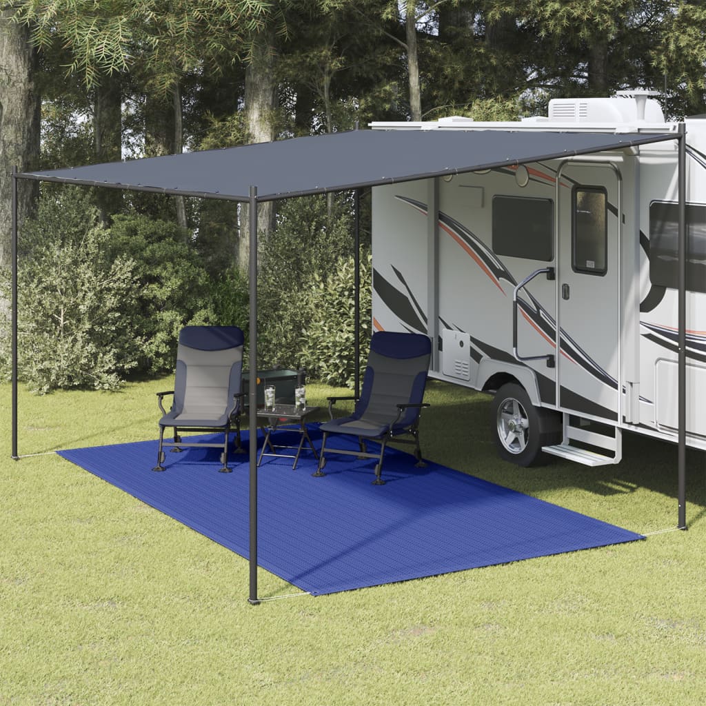 Tapete de campismo para tenda 250x400 cm azul