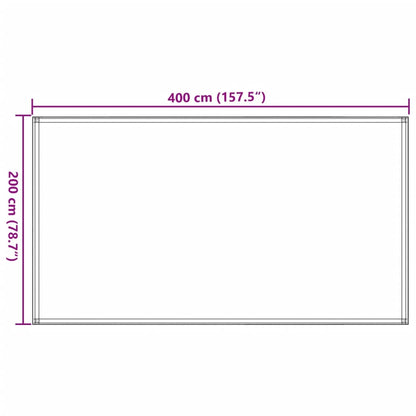 Tapete de campismo para tenda 200x400 cm cinzento-acastanhado