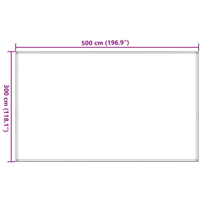 Tapete de campismo para tenda 300x500 cm cinzento-acastanhado