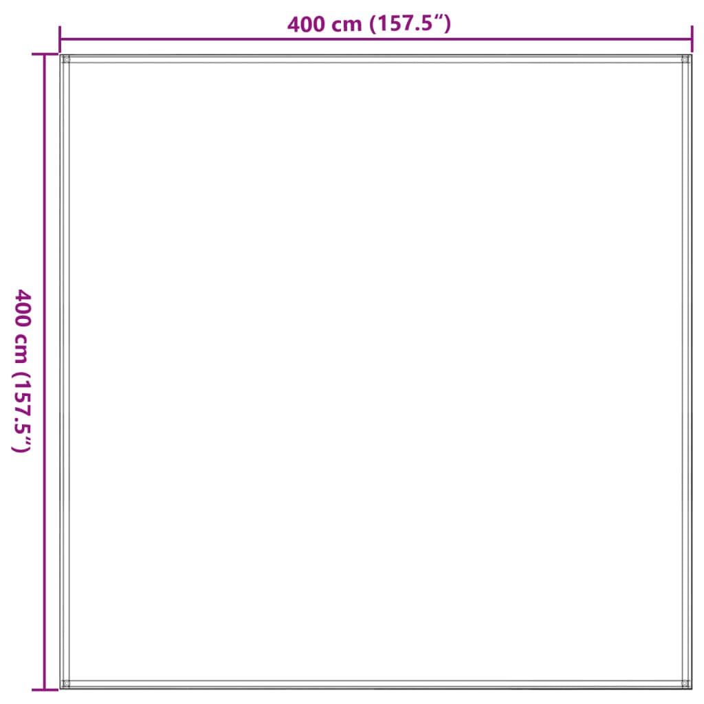 Tapete de campismo para tenda 400x400 cm bege