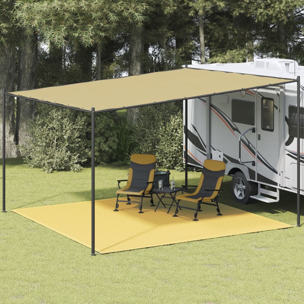 Tapete de campismo para tenda 400x400 cm bege