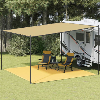 Tapete de campismo para tenda 400x400 cm bege