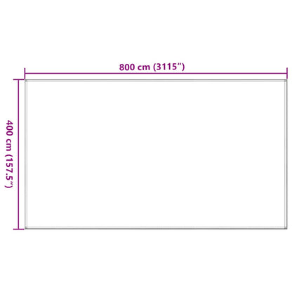 Tapete de campismo para tenda 400x800 cm PEAD bege